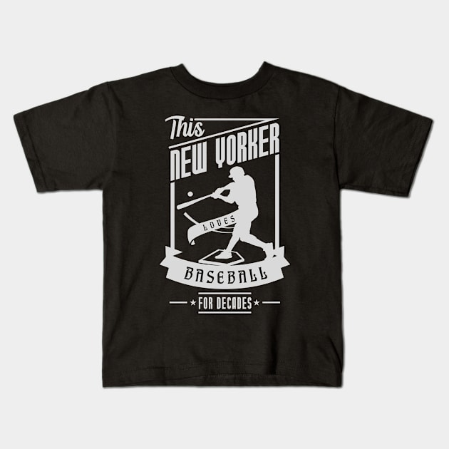 New Yorker Love Baseball Kids T-Shirt by Toogoo